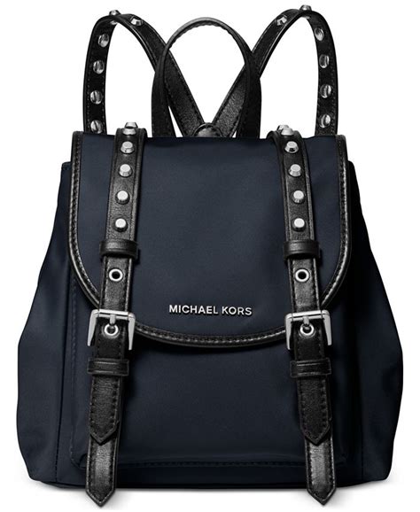 Michael Kors Leila Mini Flap Nylon Backpack 